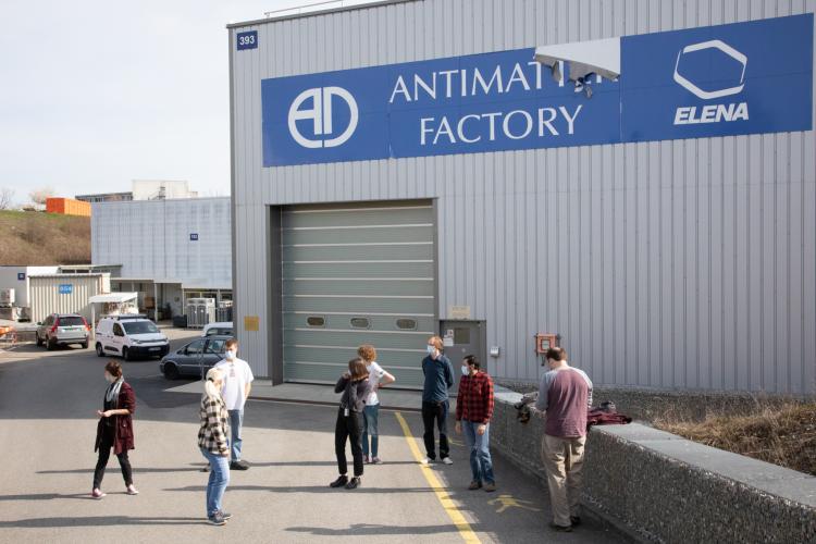 UK staff in front of the AD complex