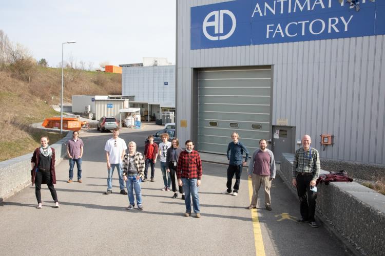 UK staff in front of the AD complex