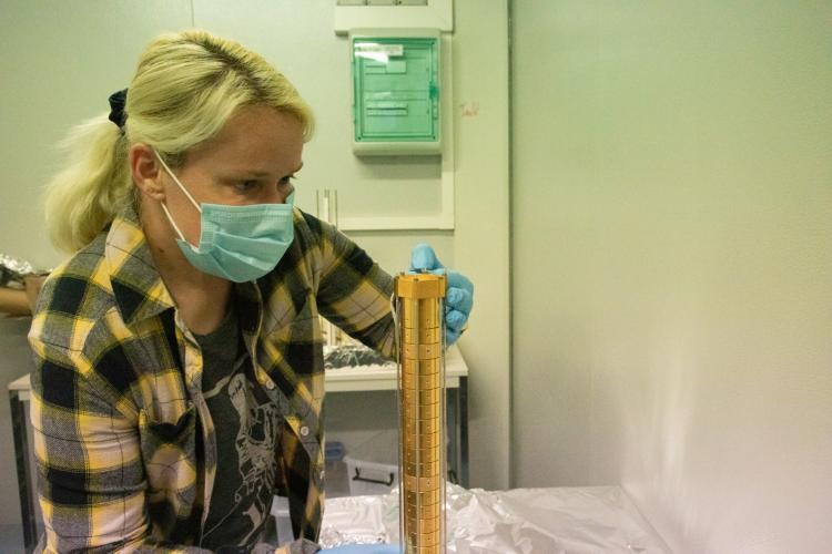 April putting the final touches on the ALPHA-g reception trap