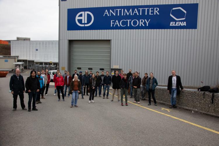ALPHA Collaboration in front of the Antimatter Factory