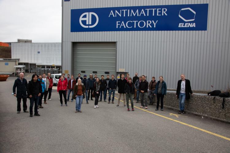ALPHA Collaboration in front of the Antimatter Factory